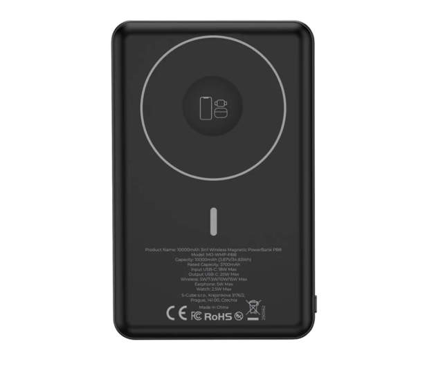 Mobile Origin PowerBank 10000mAh 3in1 Wireless Magnetic PowerBank PB8 - 1504126 - zdjęcie 2